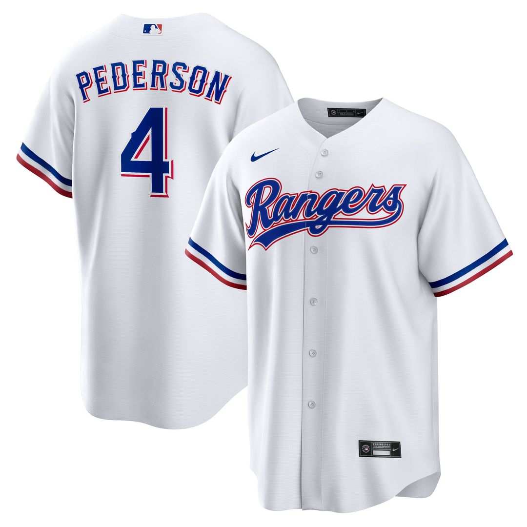 Texas Rangers Joc Pederson | Nike White Home Replica Jersey