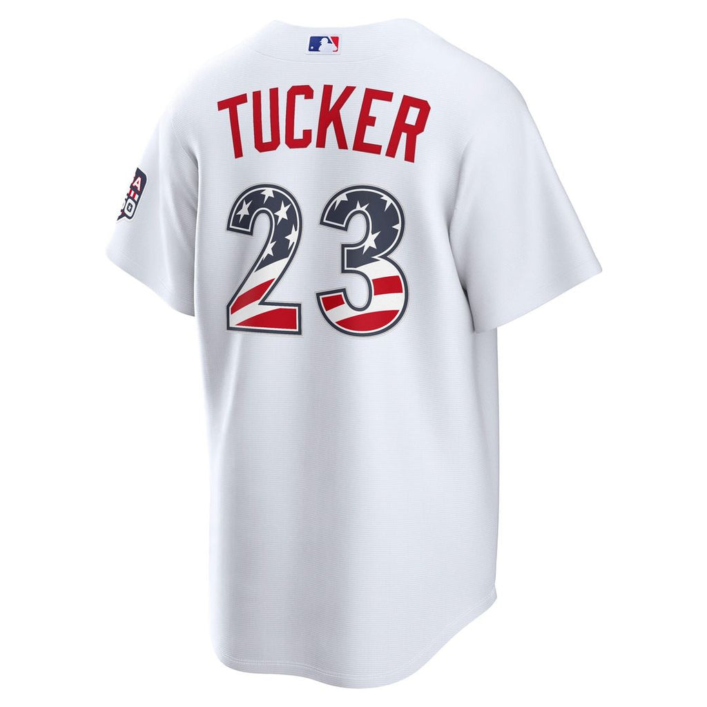 Fourth of July Los Angeles Dodgers Kyle Tucker | Nike White USA 250 Stadium Jersey