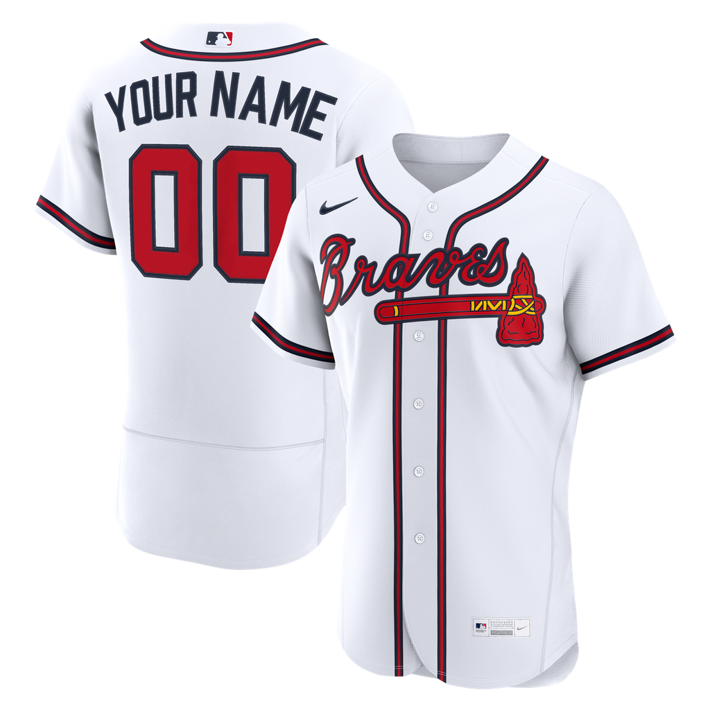 Atlanta Braves | Nike White Home Authentic Custom Jersey