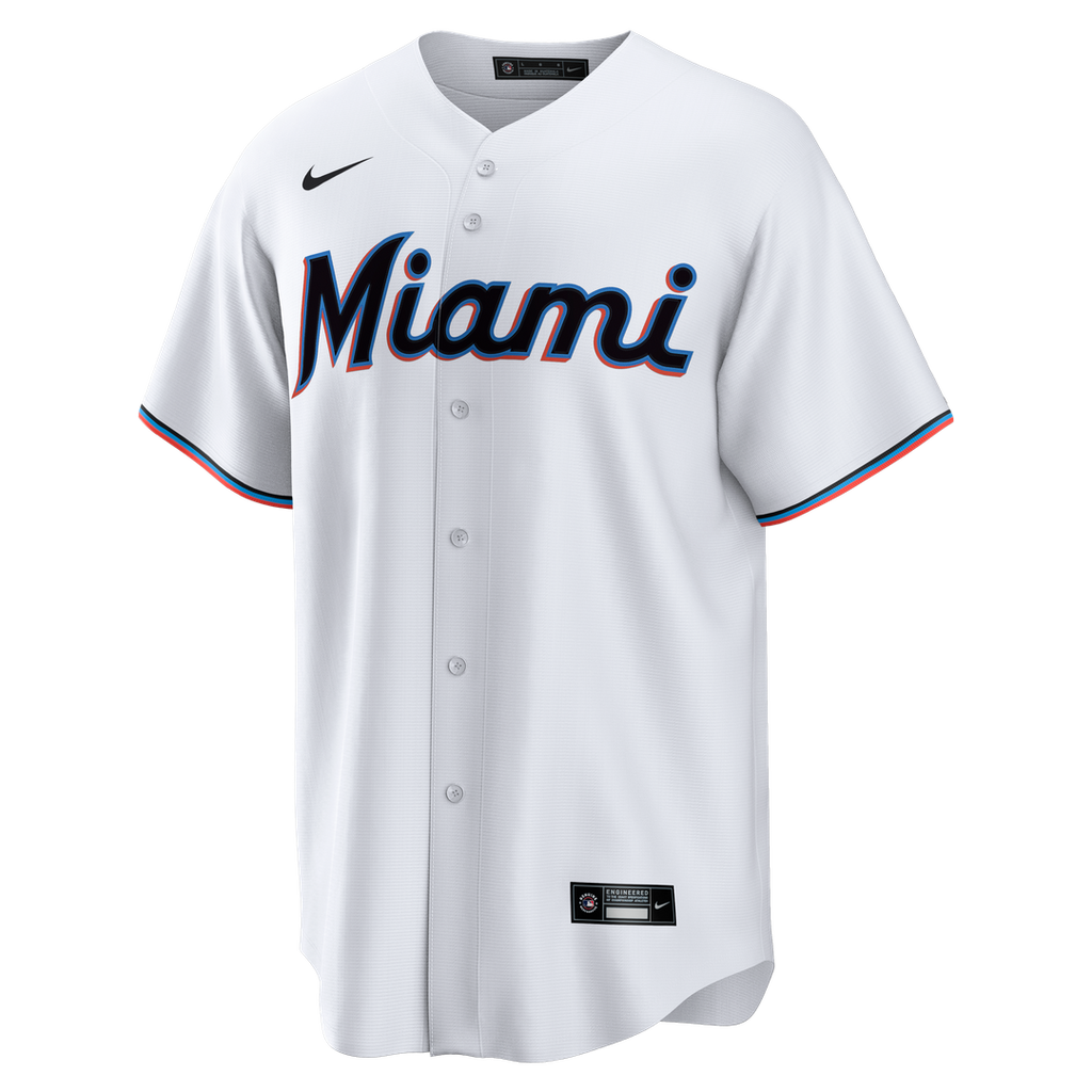 Miami Marlins | Nike White Home Big & Tall Replica Jersey