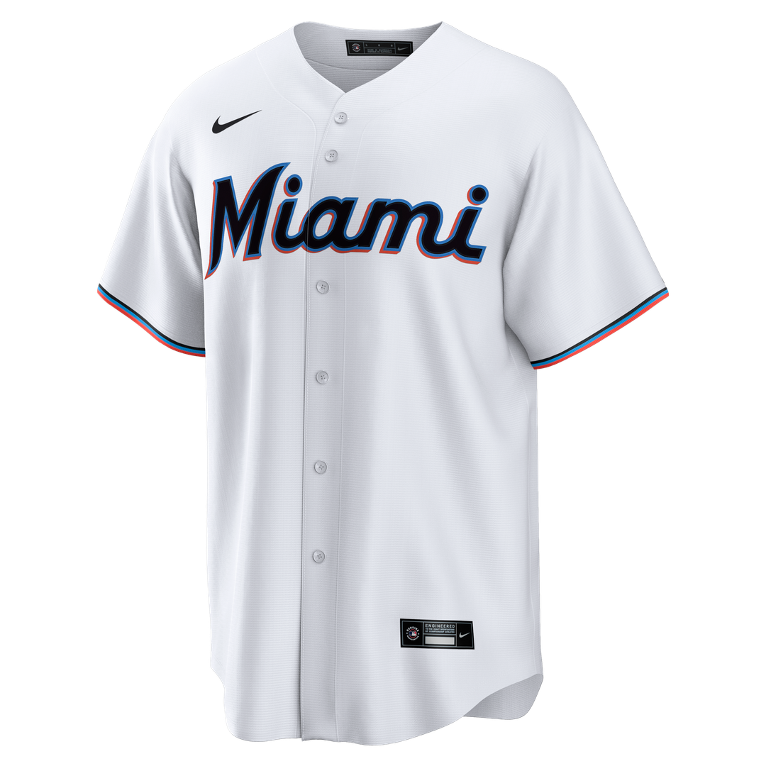 Miami Marlins | Nike White Home Big & Tall Replica Jersey