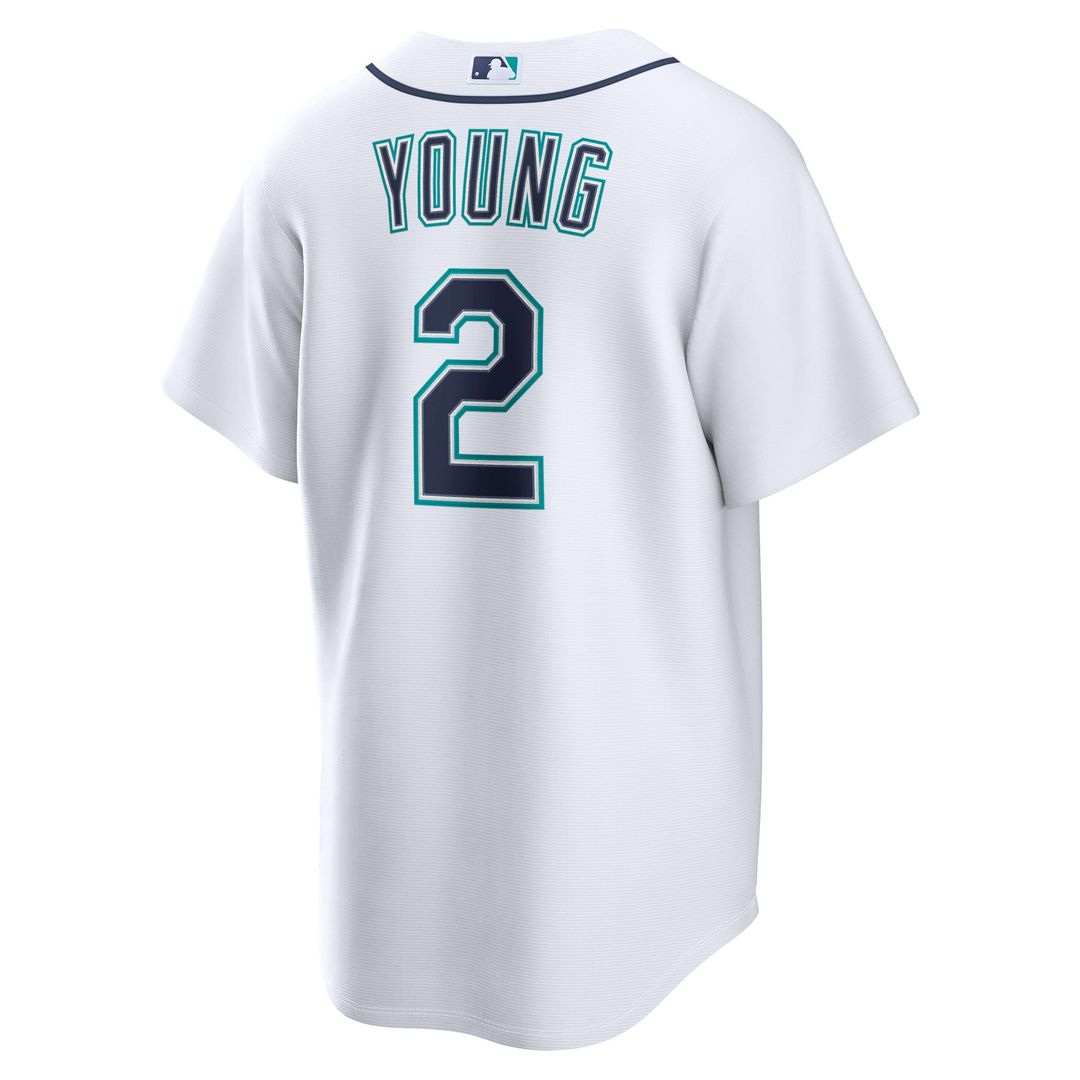 Seattle Mariners Cole Young | Nike White Home Replica Jersey
