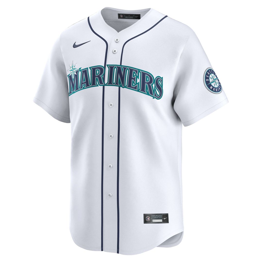 Seattle Mariners Cal Raleigh | Nike White Home Limited Player Jersey