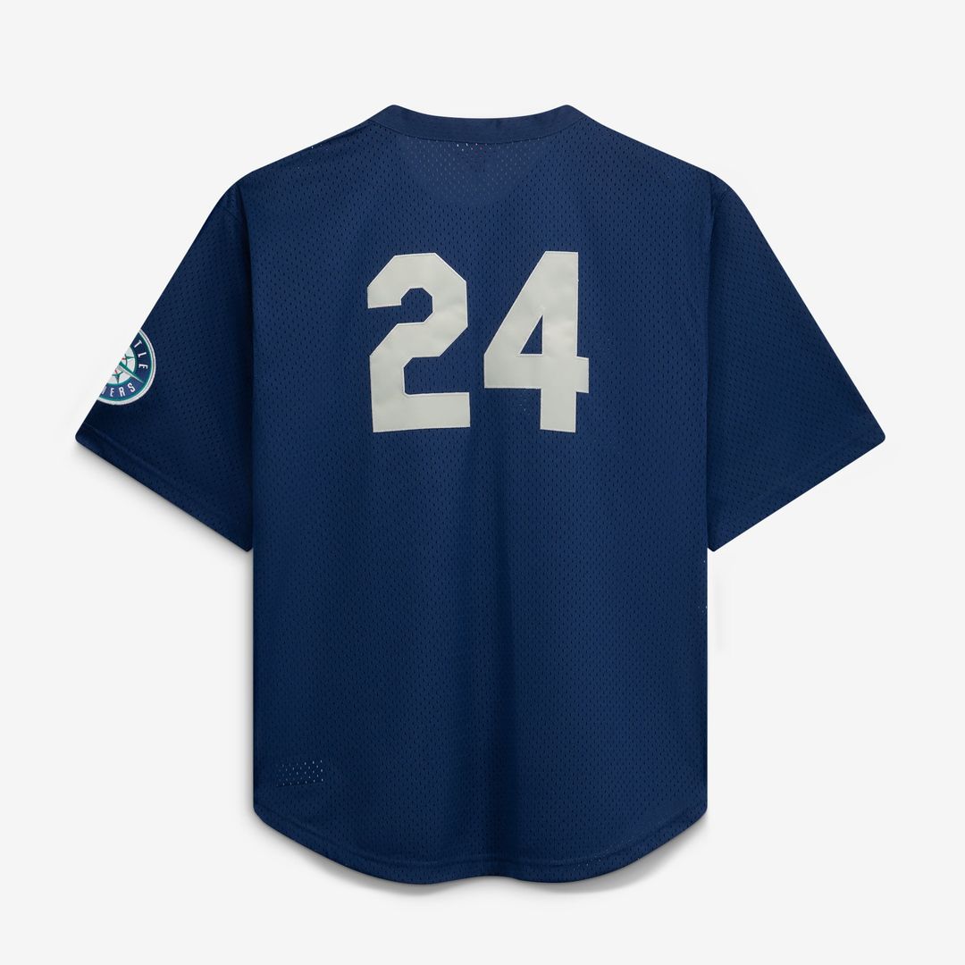 Seattle Mariners | Mitchell & Ness Navy Big & Tall Cooperstown Collection Mesh Batting Practice Jersey