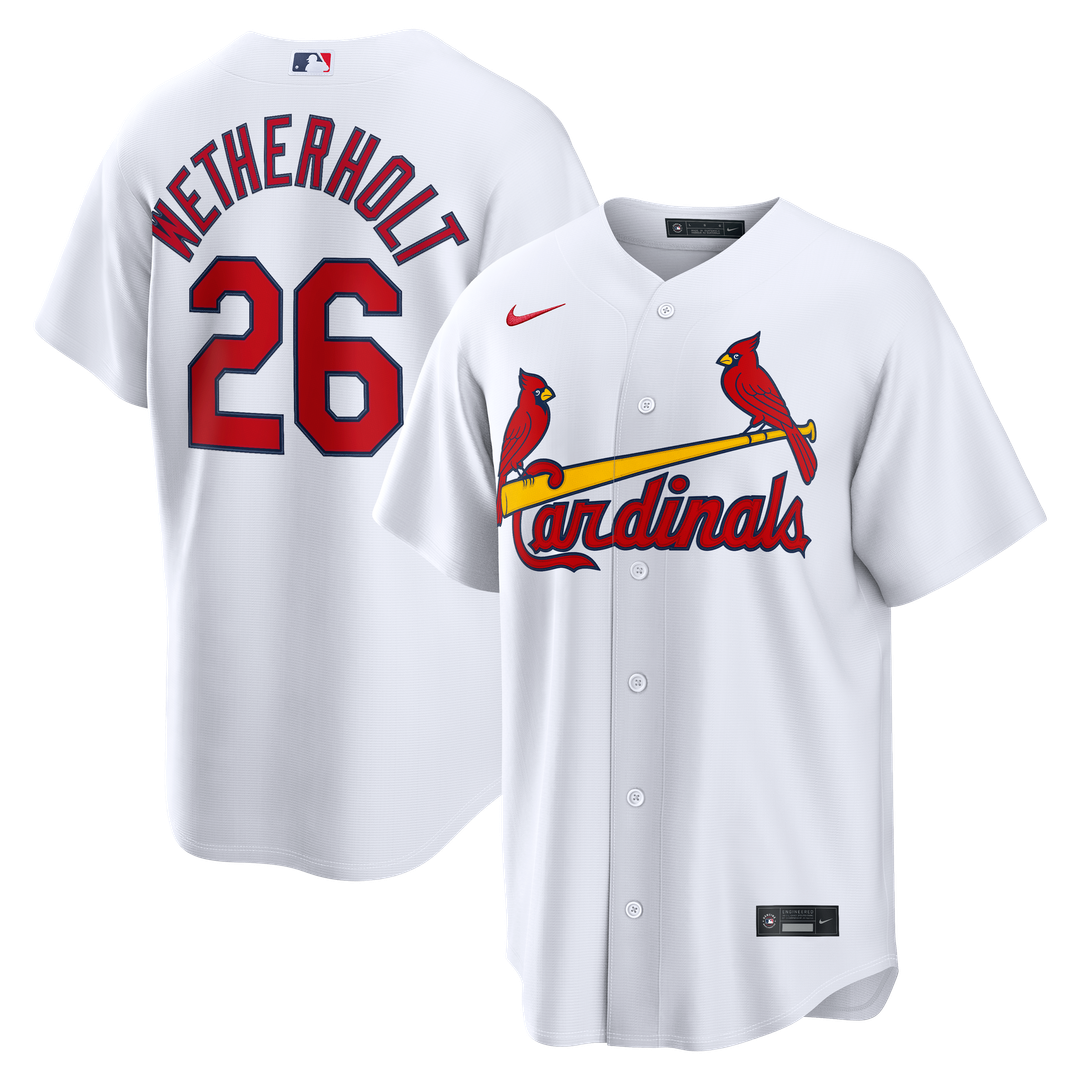 St. Louis Cardinals JJ Wetherholt | Nike White Home Replica Jersey