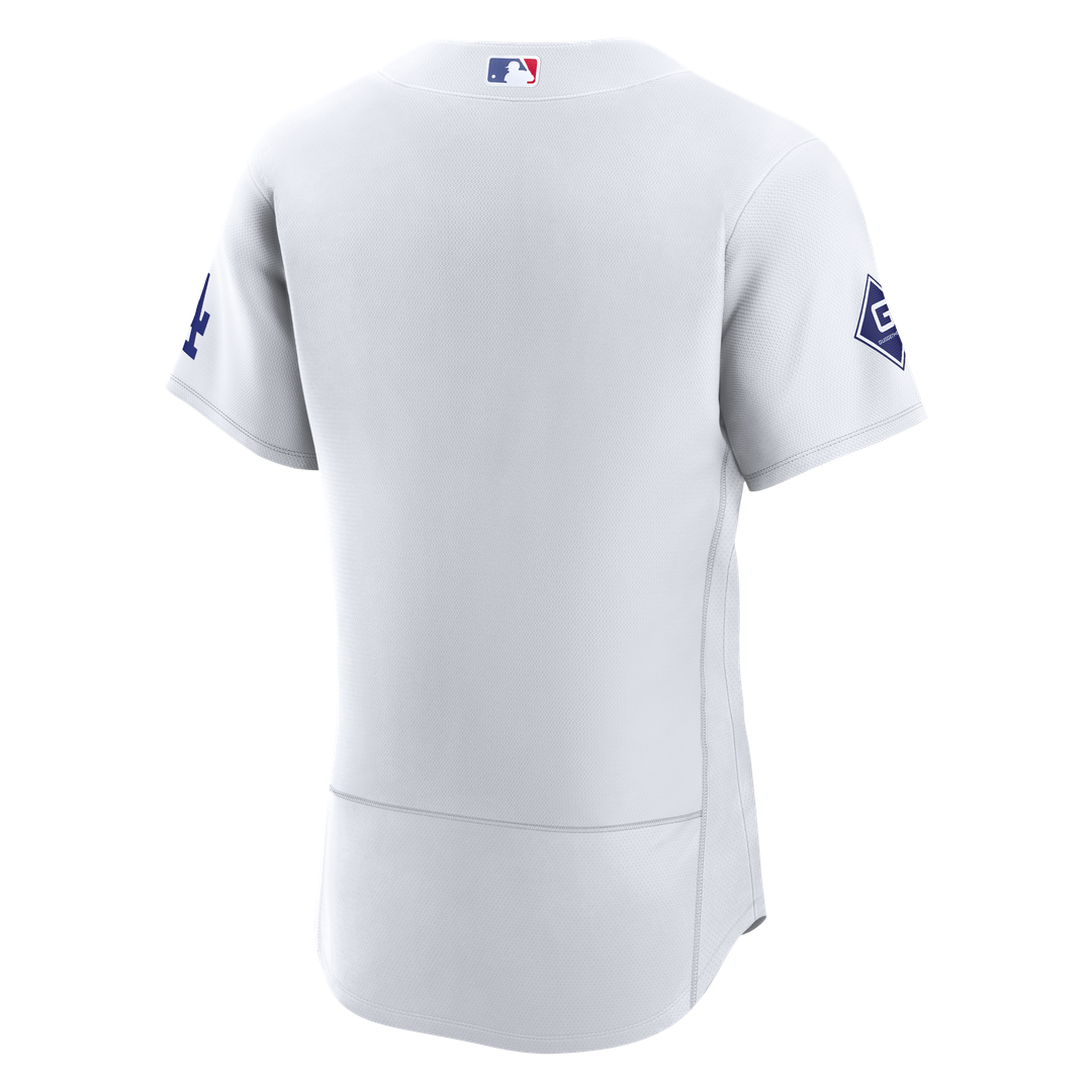 Los Angeles Dodgers | Nike White Home Sponsor Patch Authentic Jersey