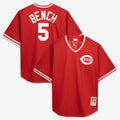 Cincinnati Reds Johnny Bench | Mitchell & Ness Red Cooperstown Collection Big & Tall Mesh Batting Practice Jersey