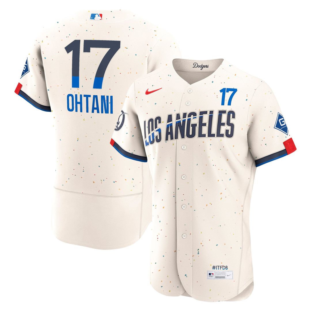 Los Angeles Dodgers Shohei Ohtani | Nike Cream City Connect Authentic Sponsor Patch Jersey