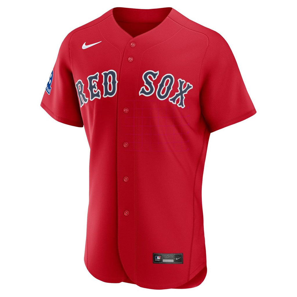 Boston Red Sox | Nike Red Alternate Sponsor Patch Authentic Jersey