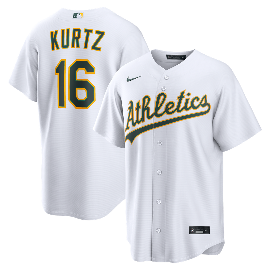 Athletics Nick Kurtz | Nike White Home Replica Jersey