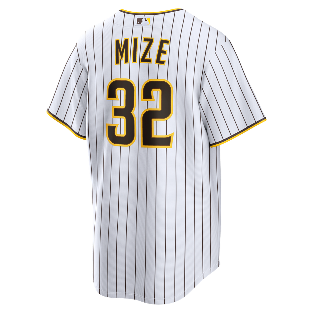 San Diego Padres Casey Mize | Nike White Home Replica Jersey