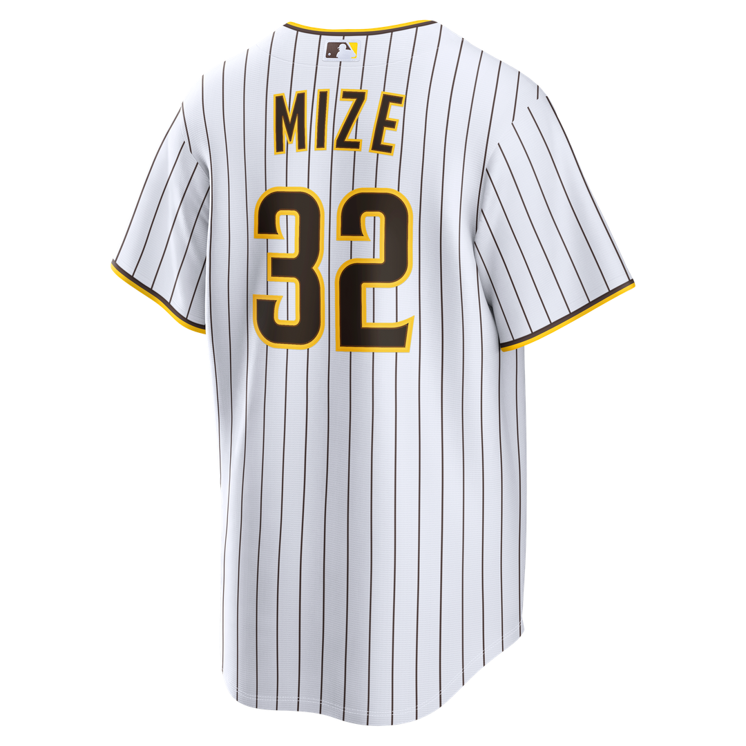 San Diego Padres Casey Mize | Nike White Home Replica Jersey