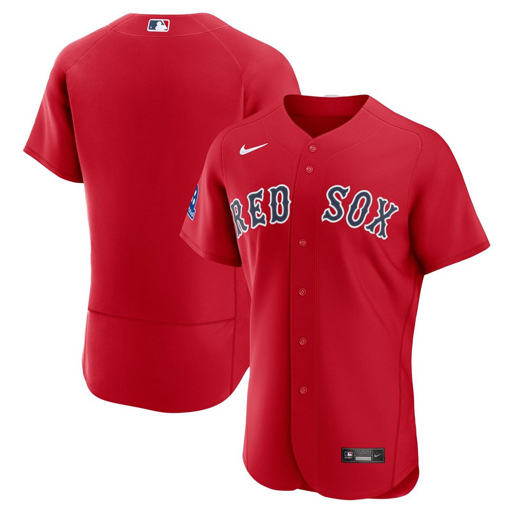 Boston Red Sox | Nike Red Alternate Sponsor Patch Authentic Jersey
