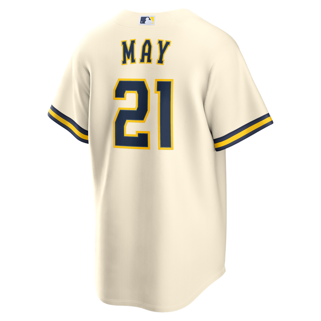 Milwaukee Brewers Dustin May | Nike Cream Home Replica Jersey