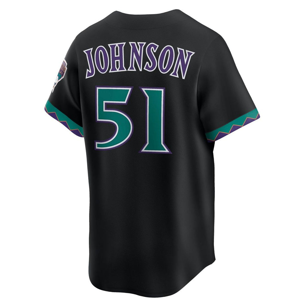 Arizona Diamondbacks Randy Johnson | Nike Black Throwback Cooperstown Collection Limited Jersey