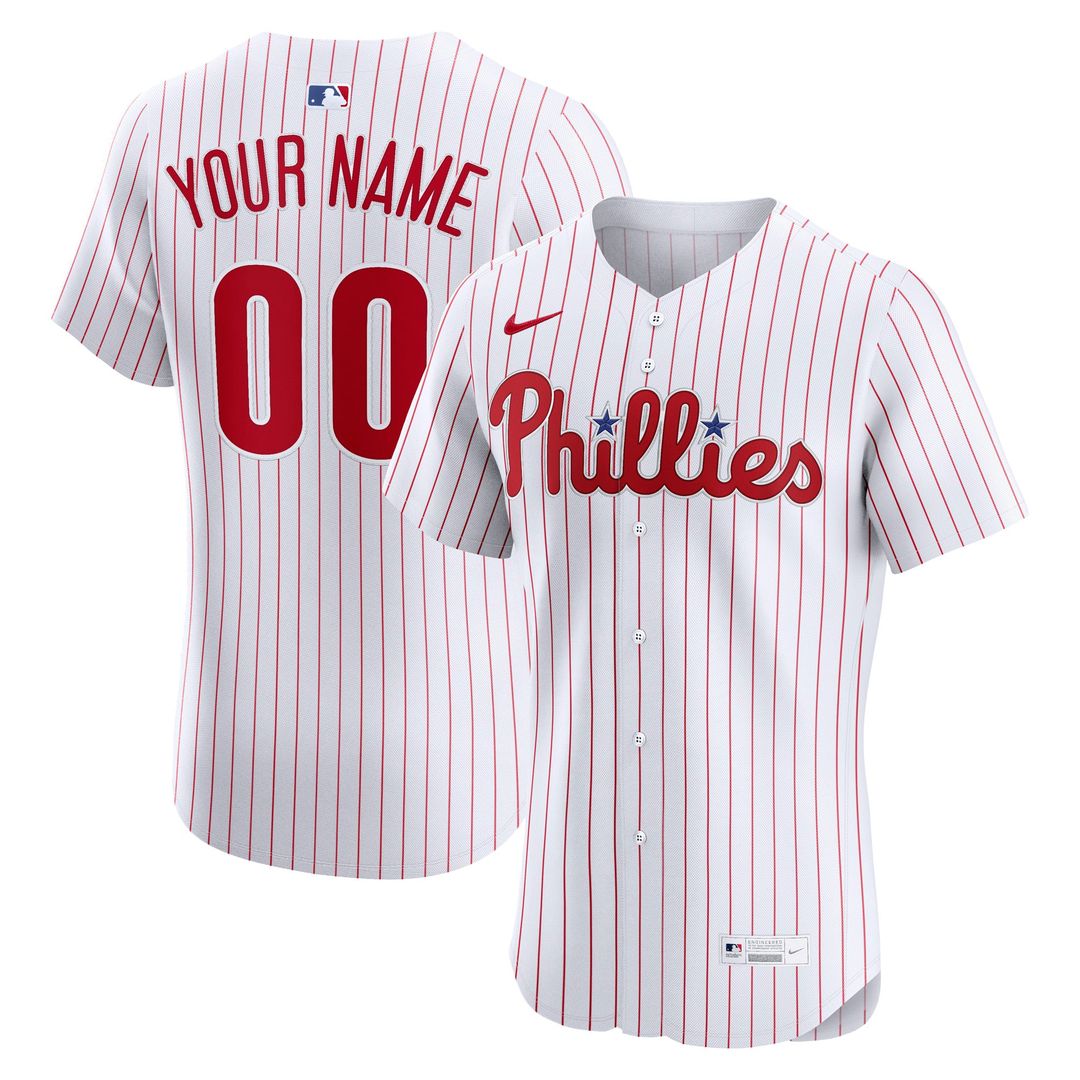 Philadelphia Phillies | Nike White Home Elite Custom Jersey