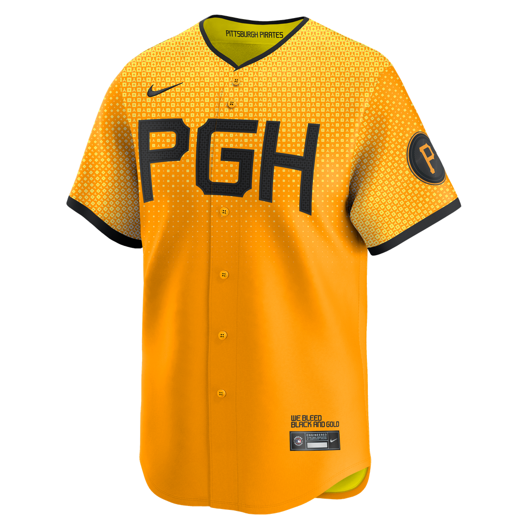 Pittsburgh Pirates Oneil Cruz | Nike Gold City Connect Limited Jersey