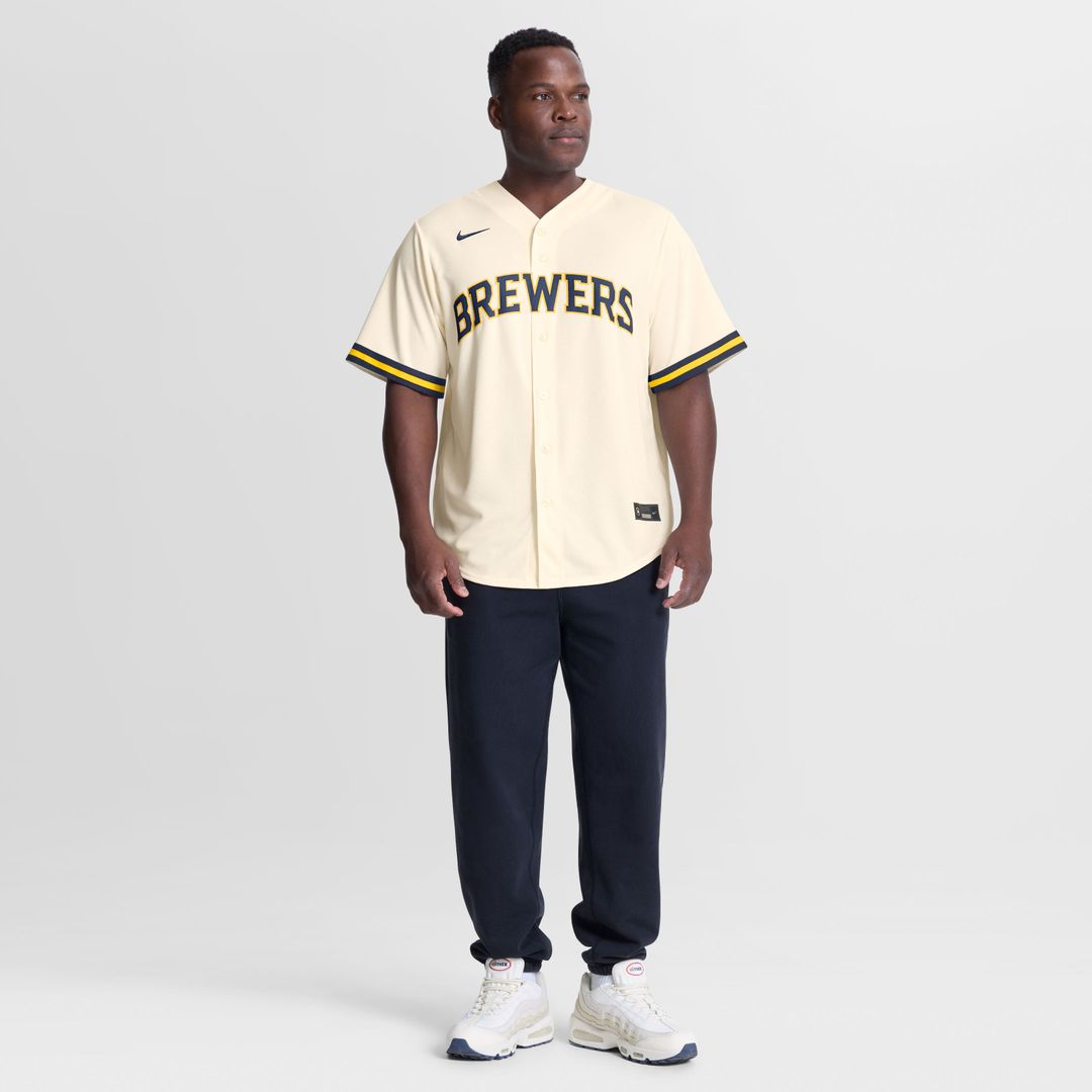 Milwaukee Brewers Andrew Vaughn | Nike Cream Home Replica Jersey