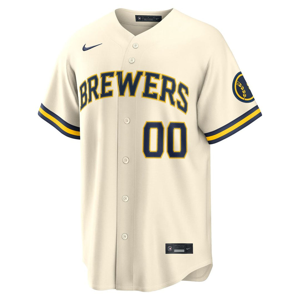 Milwaukee Brewers | Nike Cream Home Stadium Custom Jersey