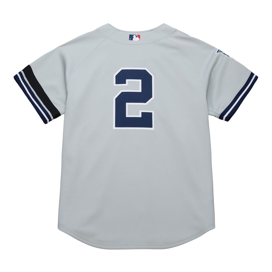 New York Yankees Derek Jeter | Mitchell & Ness Gray Cooperstown Collection 2000 World Series Authentic Jersey