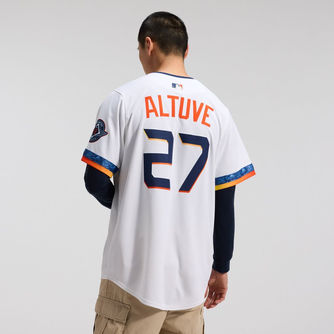 Houston Astros Jose Altuve | Nike White 2025 City Connect Limited Player Jersey