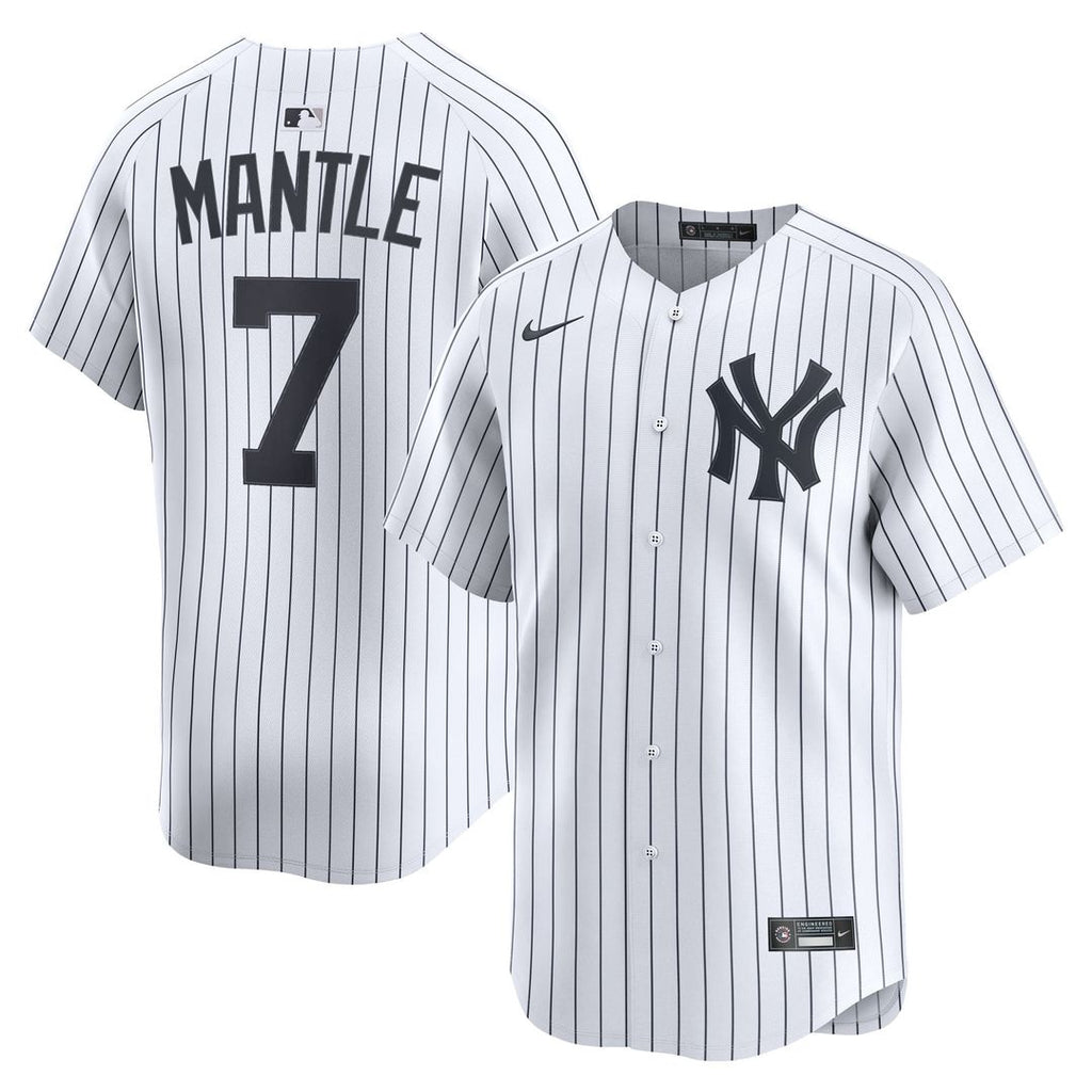 New York Yankees Mickey Mantle | Nike White Home Limited Player Jersey