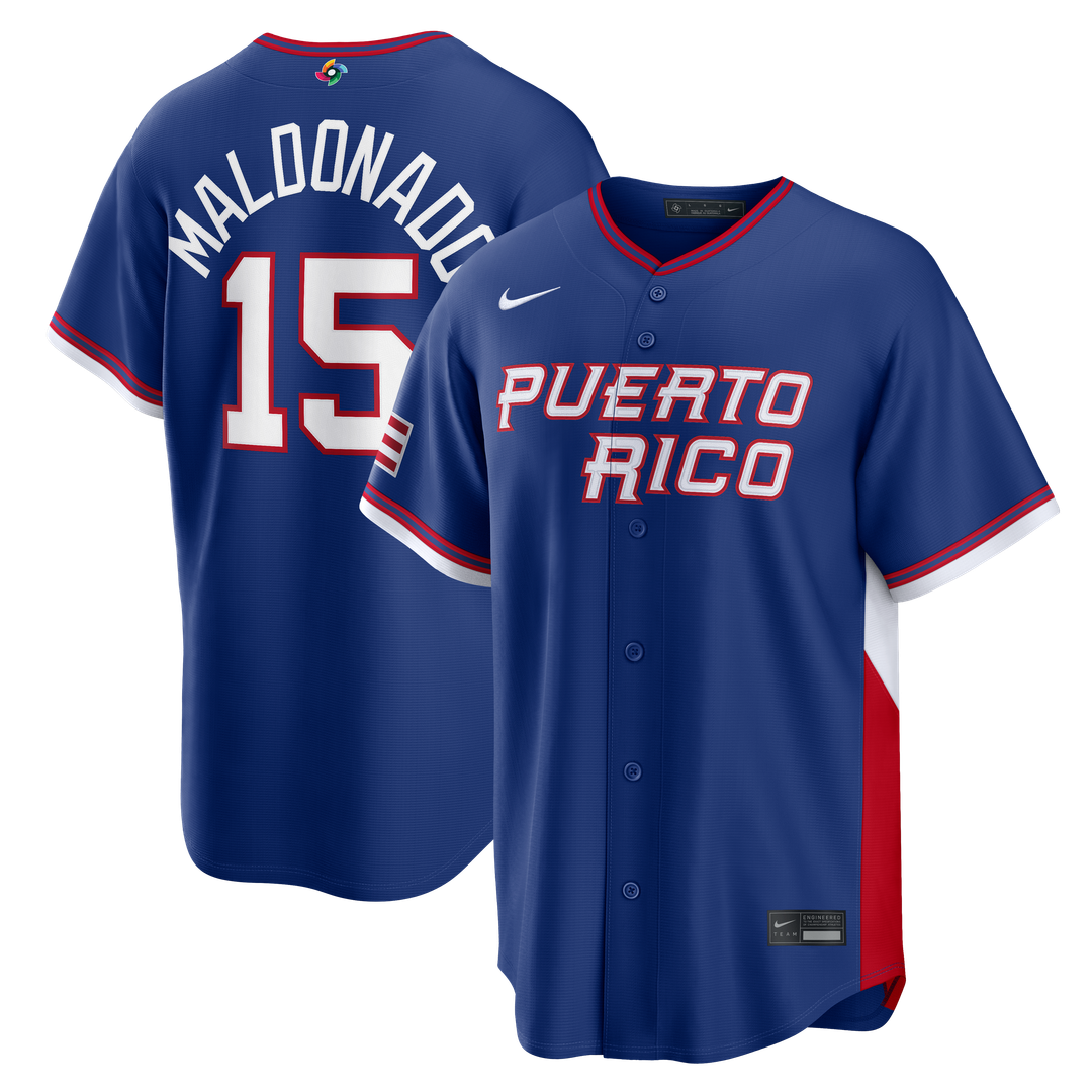 Puerto Rico Baseball Martín Maldonado | Nike Royal 2026 World Baseball Classic Road Stadium Jersey