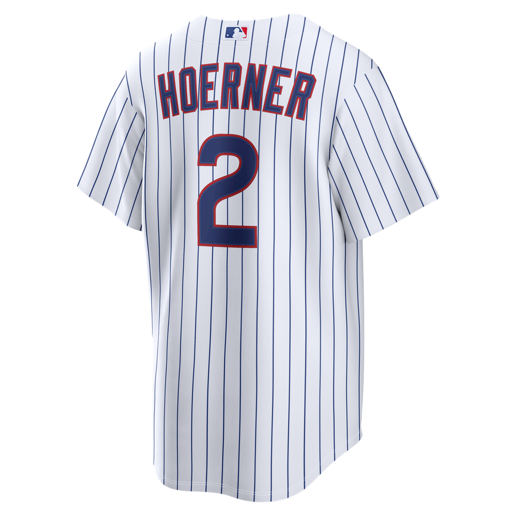 Chicago Cubs Nico Hoerner | Nike White Home Replica Jersey