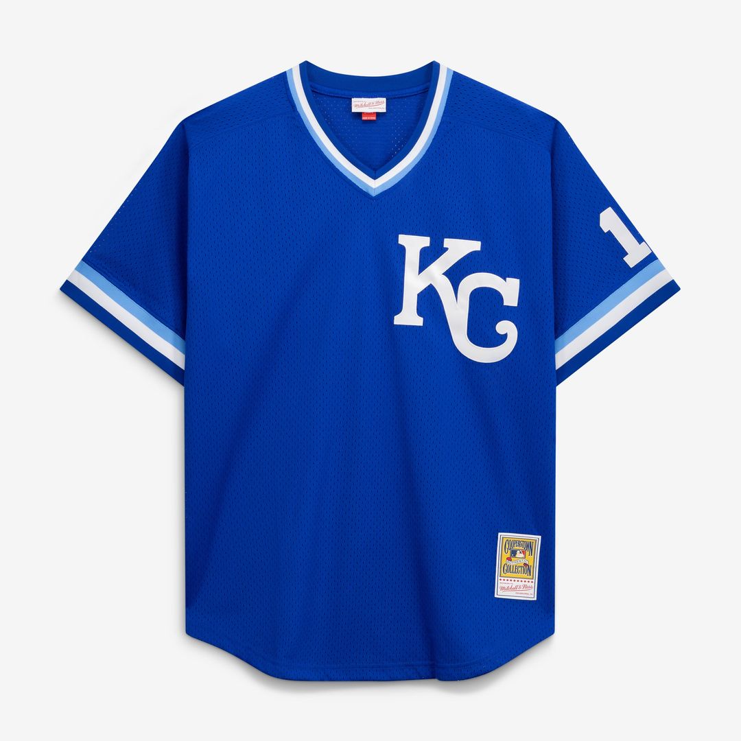 Kansas City Royals Bo Jackson | Mitchell & Ness Royal Cooperstown Collection Big & Tall Mesh Batting Practice Jersey