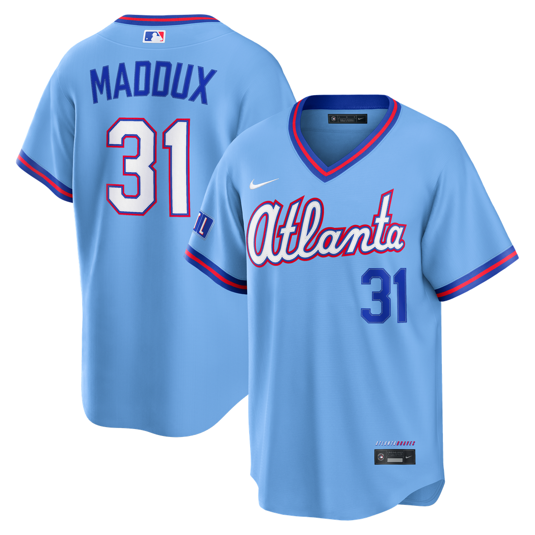 Atlanta Braves Greg Maddux | Nike Powder Blue 2026 City Connect Stadium Jersey