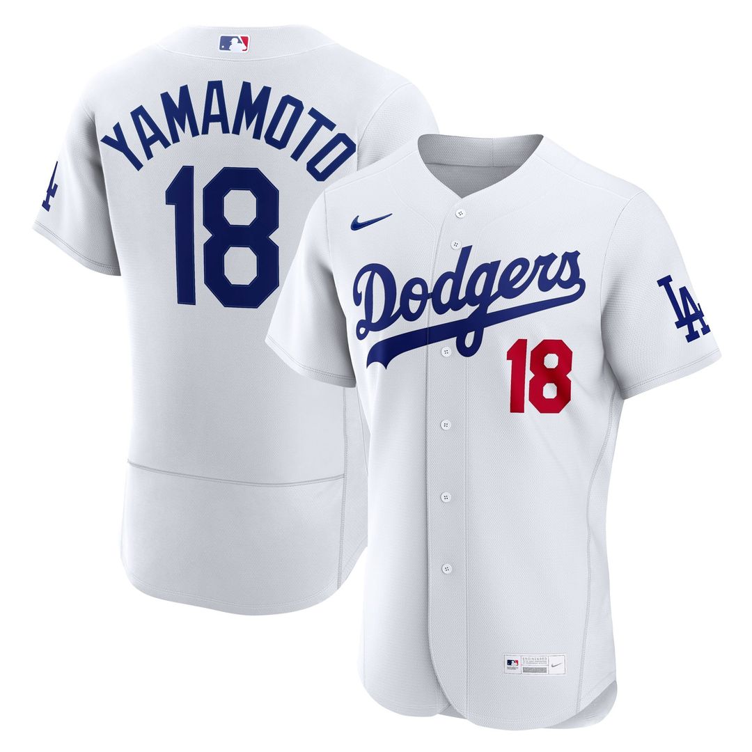 Los Angeles Dodgers Yoshinobu Yamamoto | Nike White Home Authentic Jersey