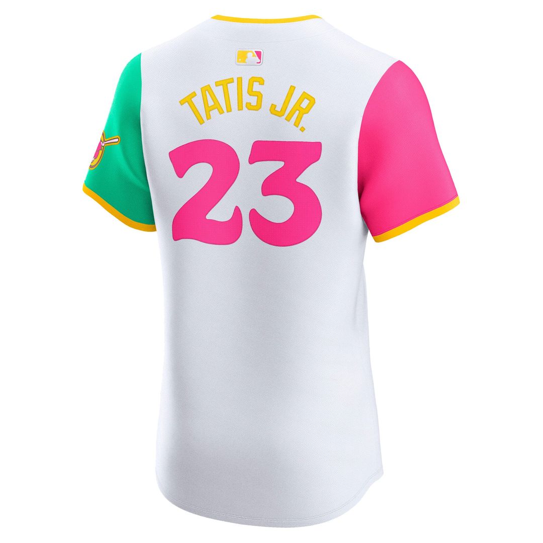 San Diego Padres Fernando Tatis Jr. | Nike White City Connect Elite Jersey