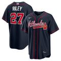 Atlanta Braves Austin Riley | Nike Navy Alternate Replica Jersey