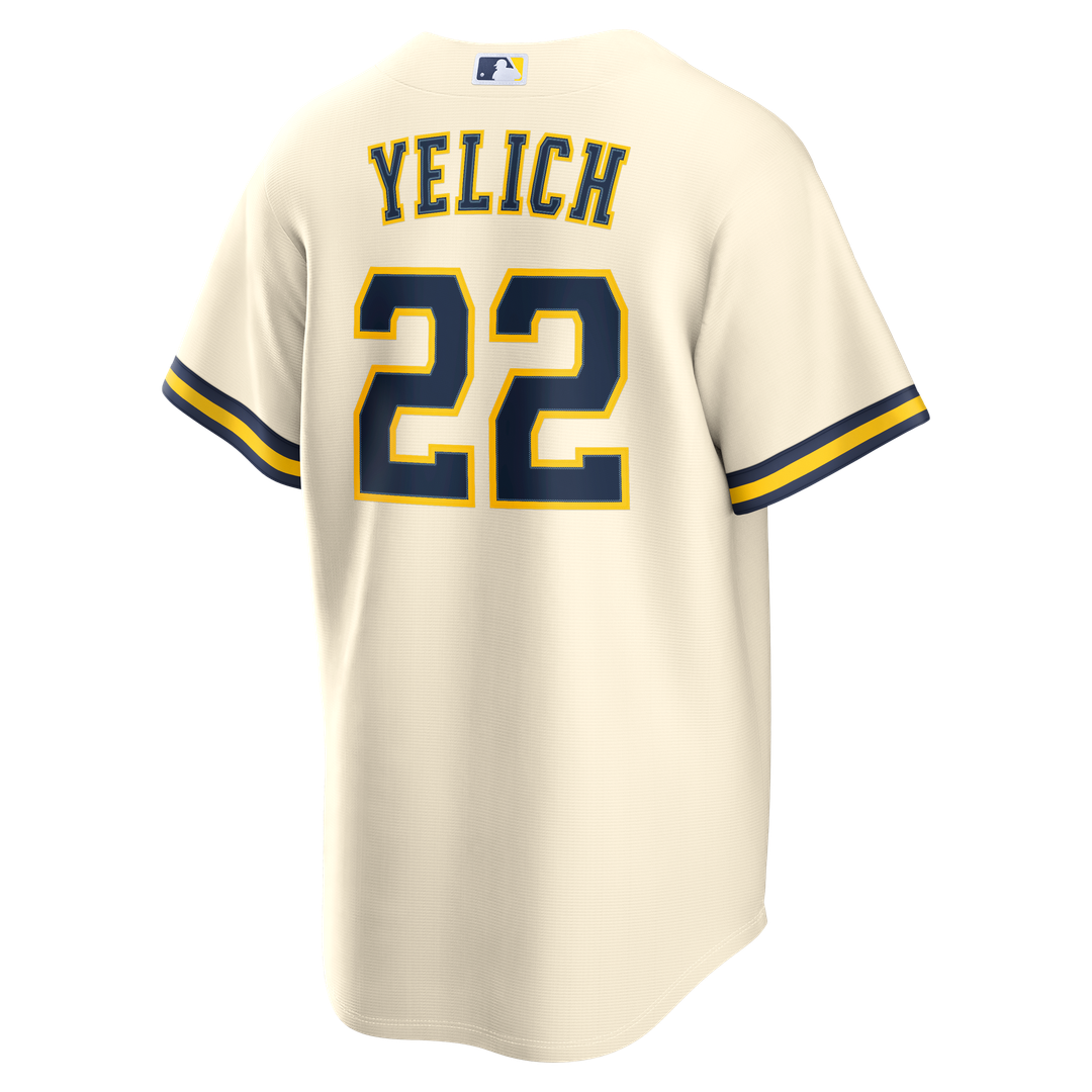 Milwaukee Brewers Christian Yelich | Nike Cream Home Replica Jersey