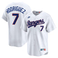 Texas Rangers Ivan Rodriguez | Nike White Throwback Cooperstown Collection Limited Jersey