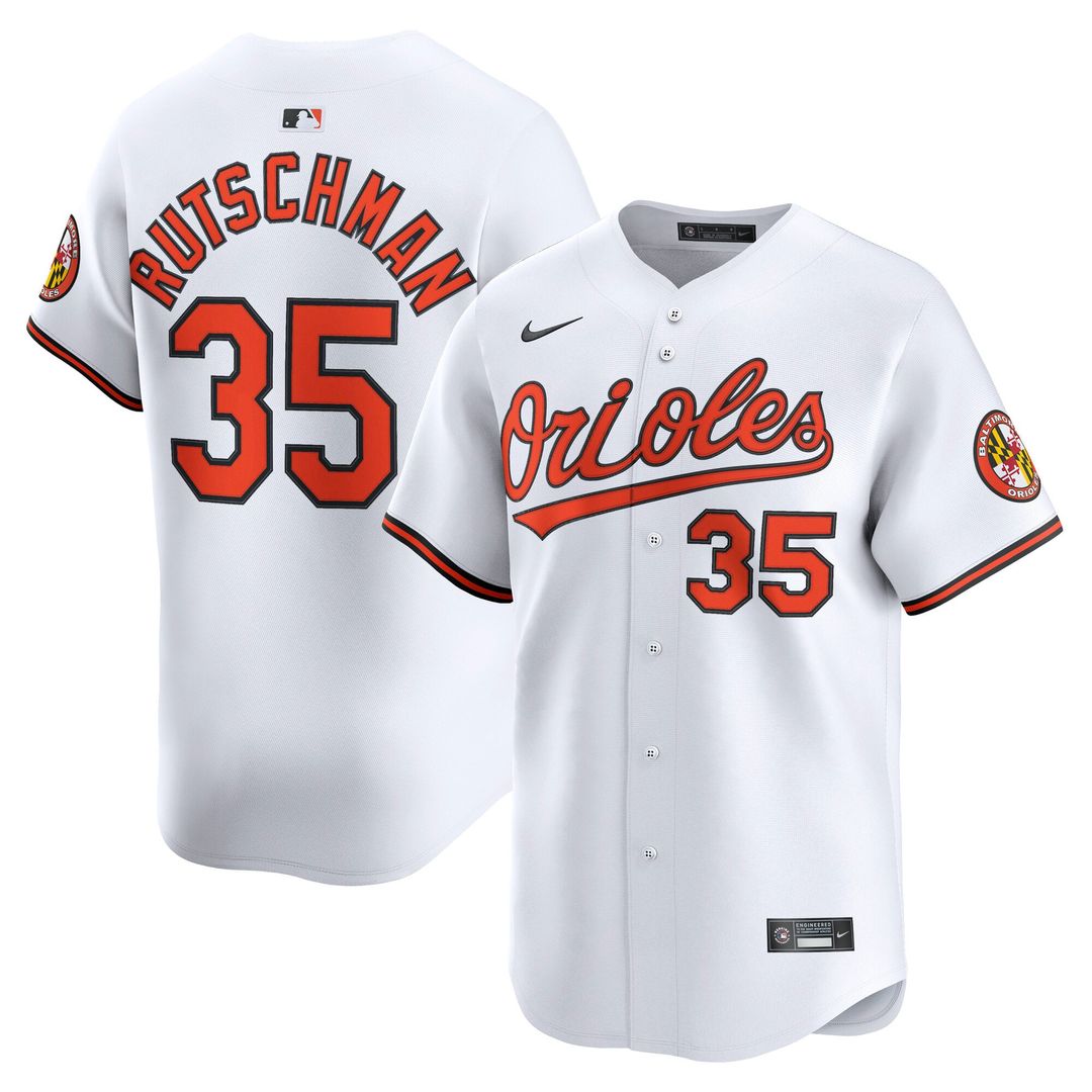 Baltimore Orioles Adley Rutschman | Nike White Home Limited Player Jersey