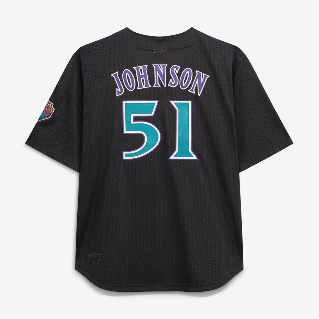 Arizona Diamondbacks Randy Johnson | Mitchell & Ness Black Big & Tall Cooperstown Mesh Batting Practice Jersey