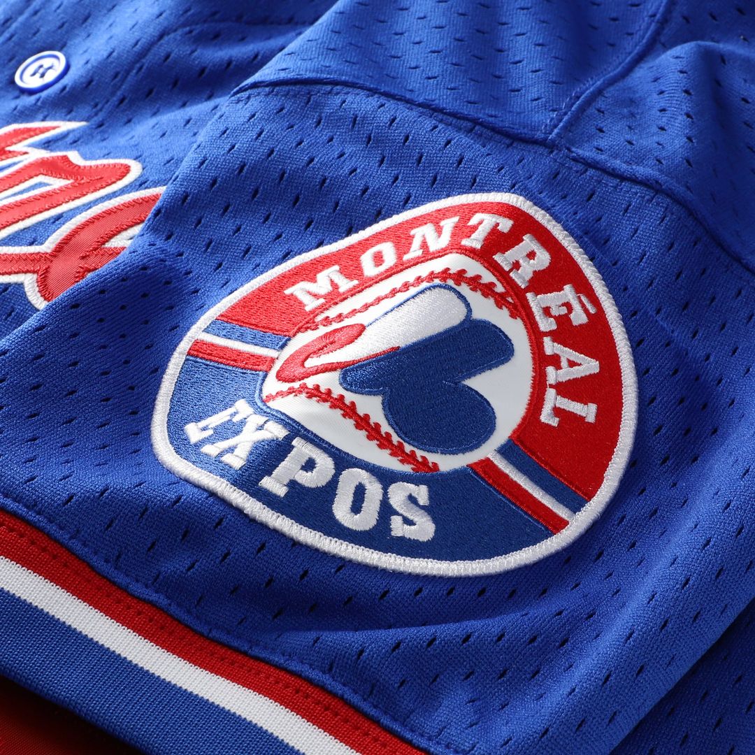 Montreal Expos Pedro Martinez | Mitchell & Ness Blue Cooperstown Collection Mesh Batting Practice Button-Up Jersey