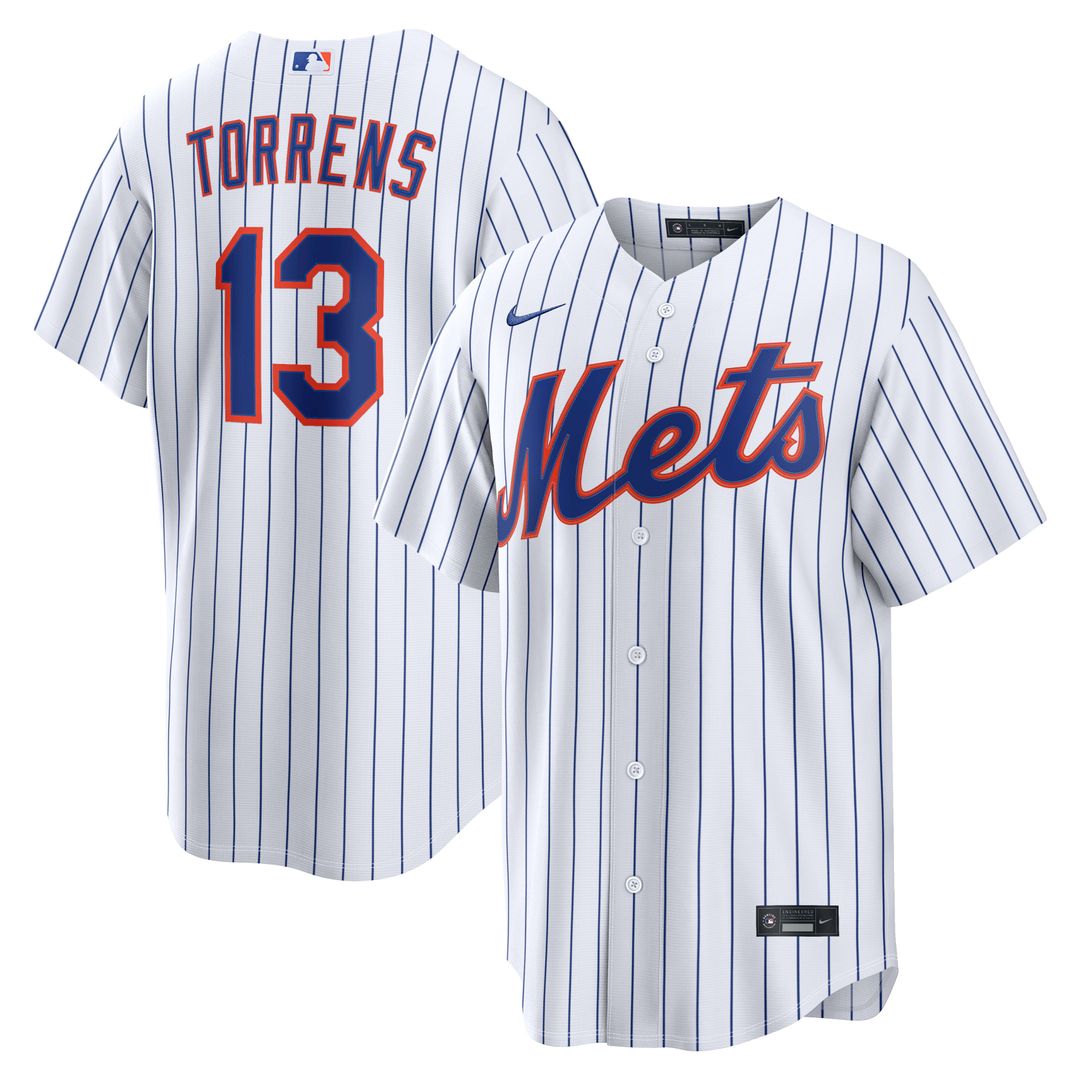 New York Mets Luis Torrens | Nike White Home Replica Jersey