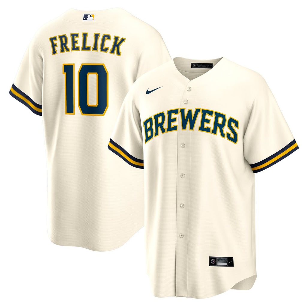 Milwaukee Brewers Sal Frelick | Nike Cream Home Replica Player Jersey