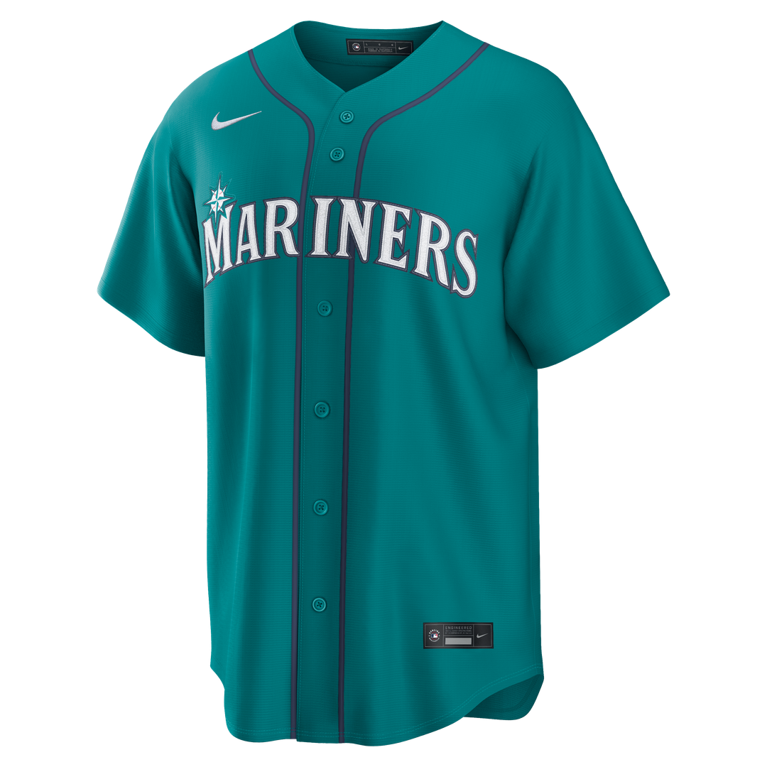 Seattle Mariners Cal Raleigh | Nike Teal Alternate Replica Jersey