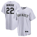Colorado Rockies Mickey Moniak | Nike White Home Replica Jersey
