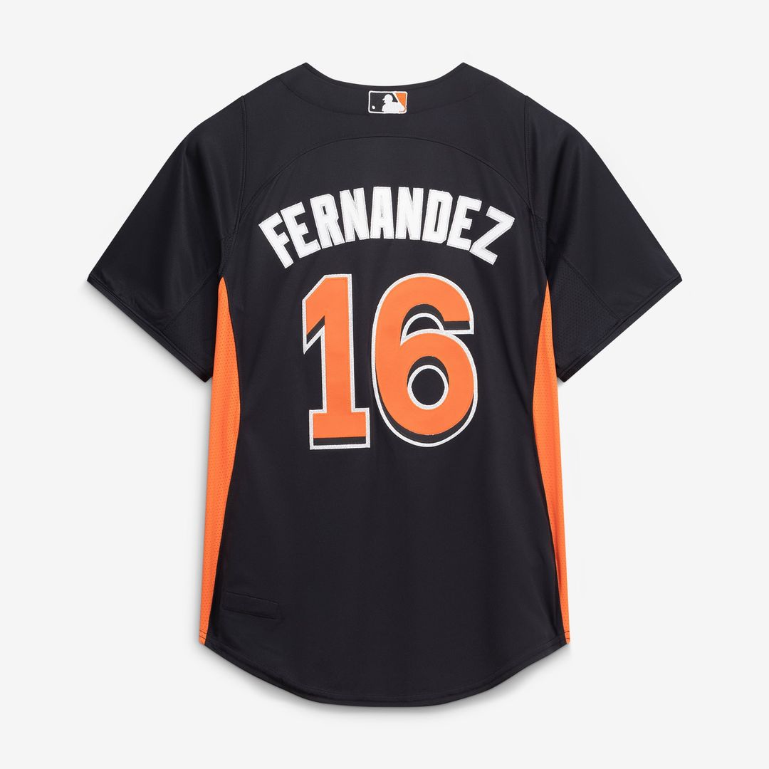 Miami Marlins Jose Fernandez | Mitchell & Ness Black Authentic Batting Practice Jersey