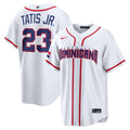 Dominican Republic Baseball Fernando Tatis Jr. | Nike White 2026 World Baseball Classic Home Stadium Jersey