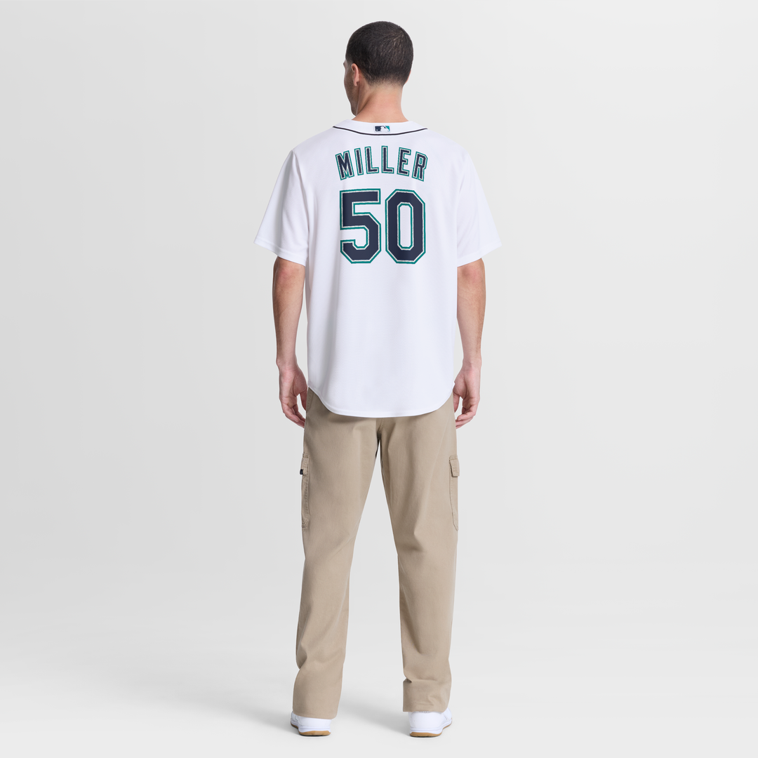 Seattle Mariners Bryce Miller | Nike White Home Replica Jersey
