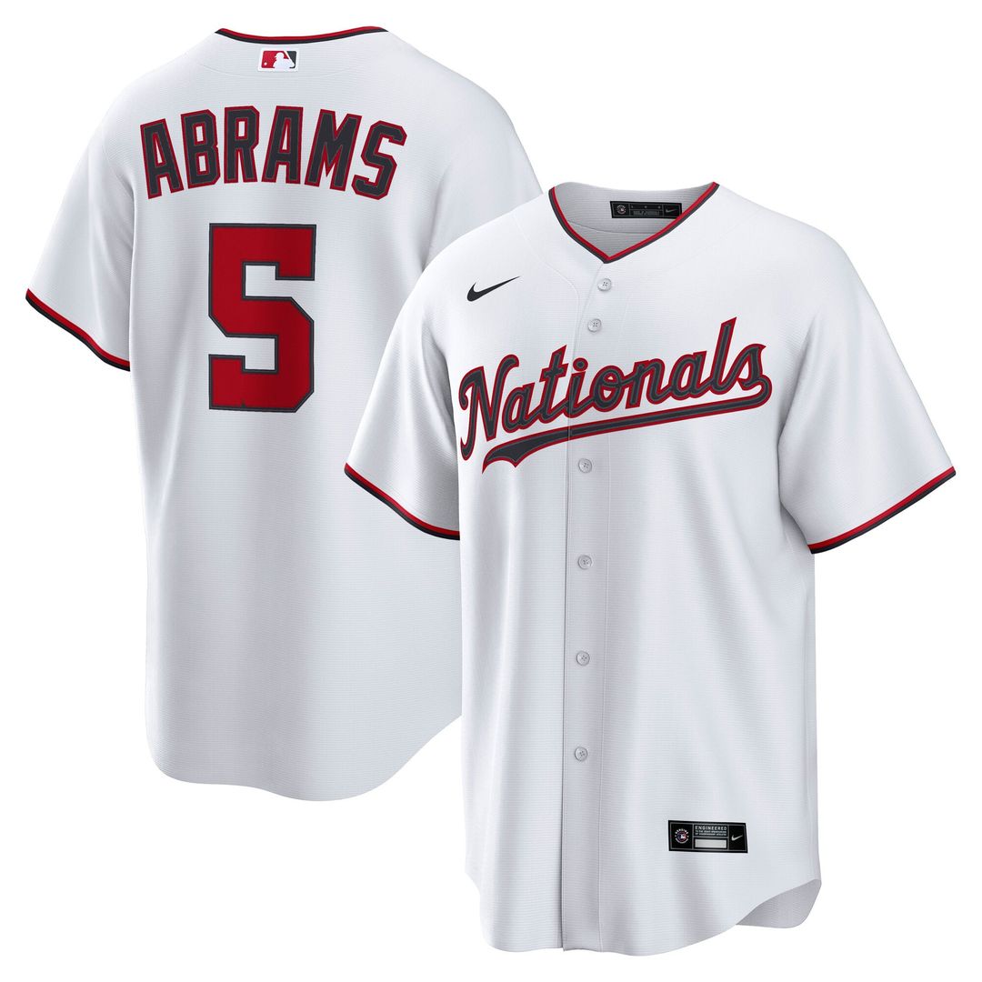 Washington Nationals CJ Abrams | Nike White Home Replica Jersey