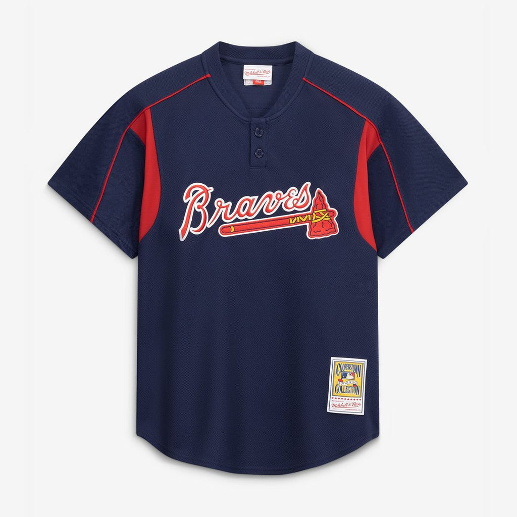 Atlanta Braves Chipper Jones | Mitchell & Ness Navy Authentic Batting Practice Jersey