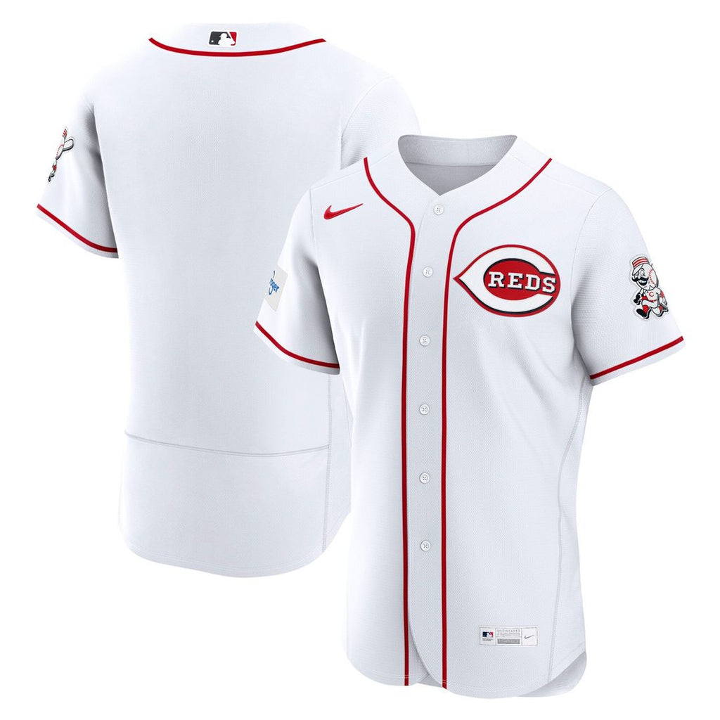 Cincinnati Reds | Nike White Home Sponsor Patch Authentic Jersey