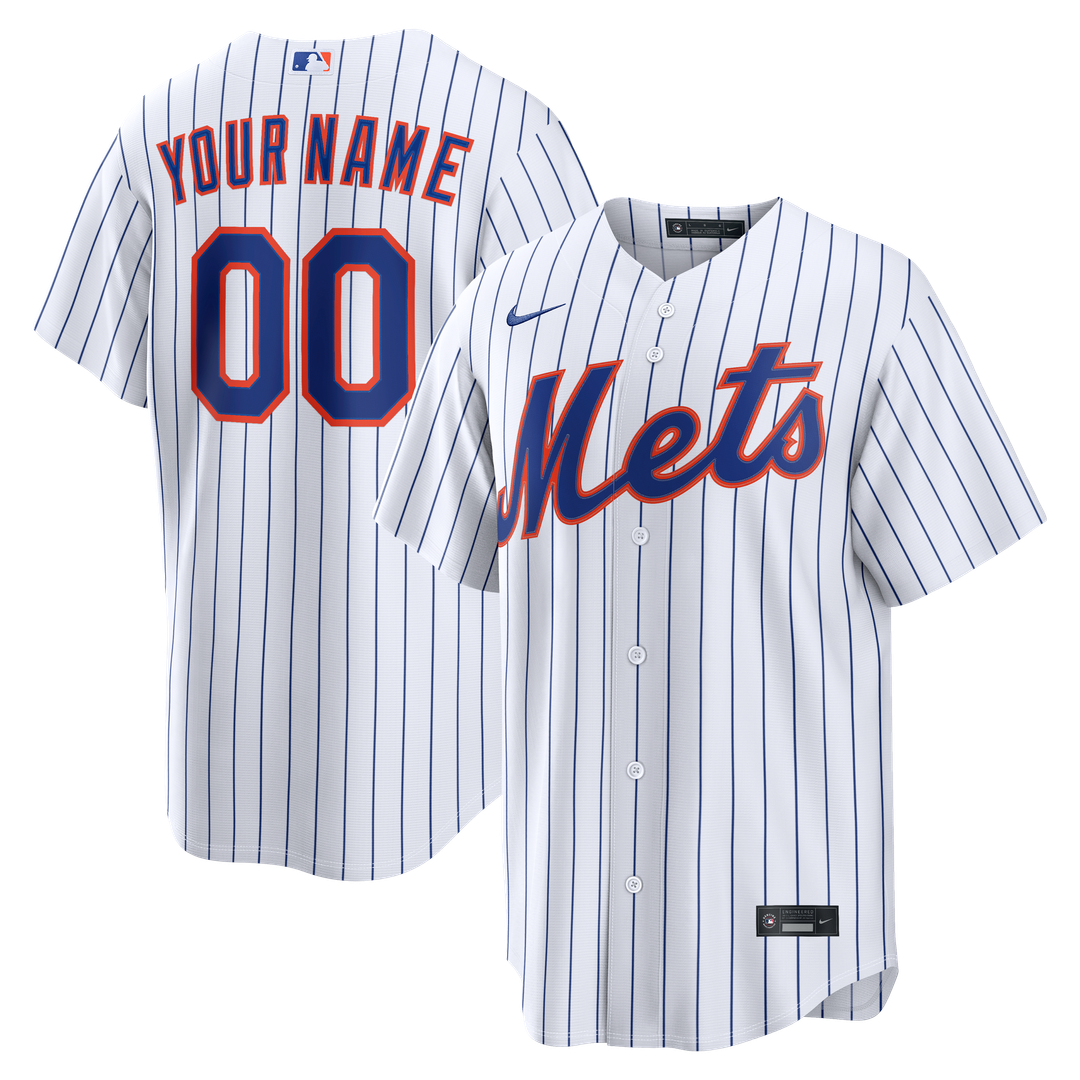 New York Mets | Nike White Home Replica Custom Jersey