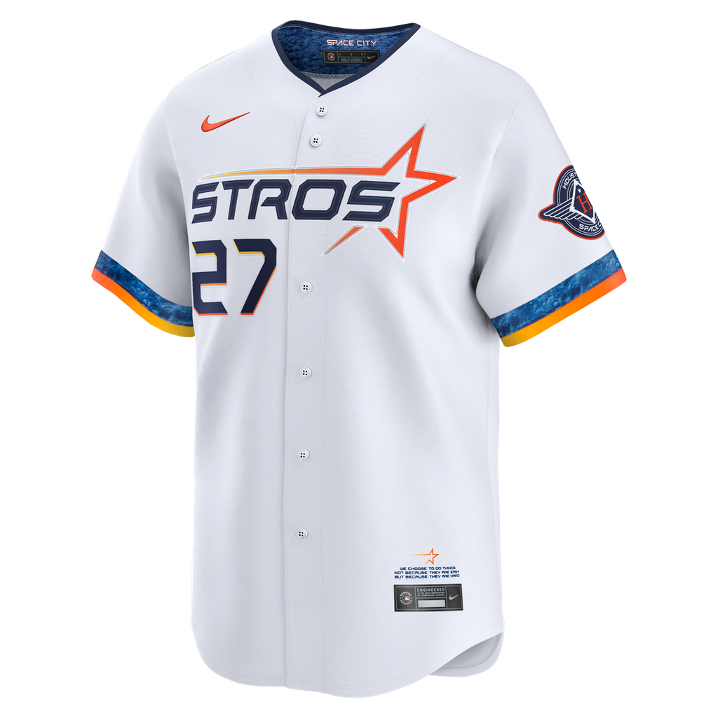 Houston Astros Jose Altuve | Nike White 2025 City Connect Limited Player Jersey